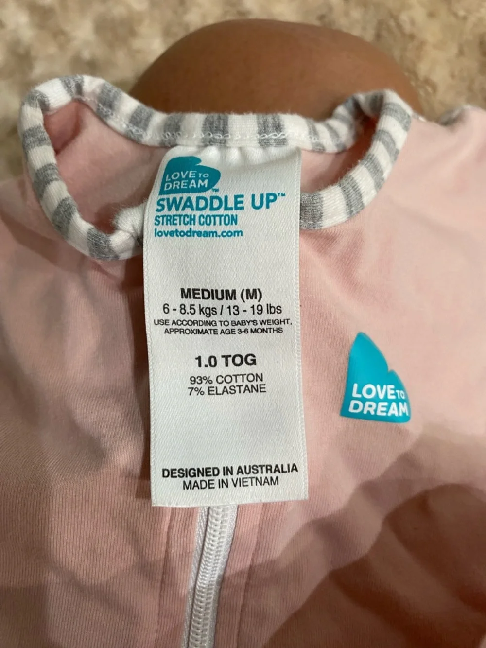 Love to Dream Swaddle Up baby sleep sack 1.0 TOG Medium 13-19Lbs New